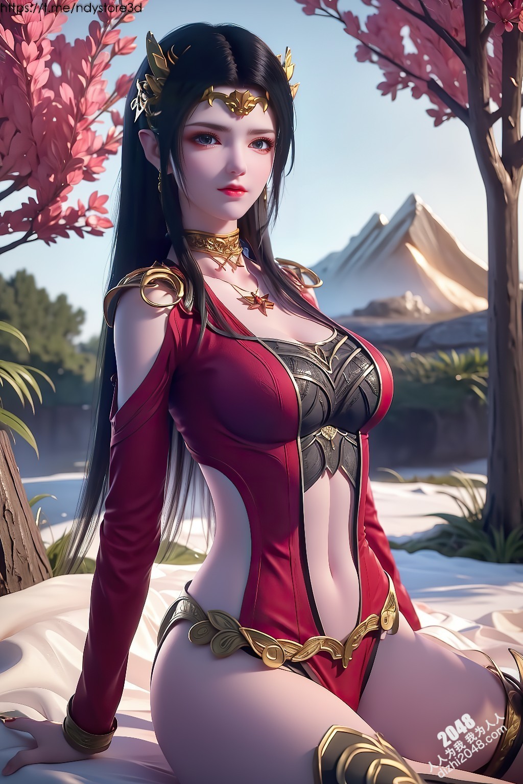 冰雪女王美杜莎的禁忌诱惑：天堂之戰高清写真，极寒之地绝色尤物，曼妙身姿，饱满酥胸，高清大图，令人窒息的诱惑(22)