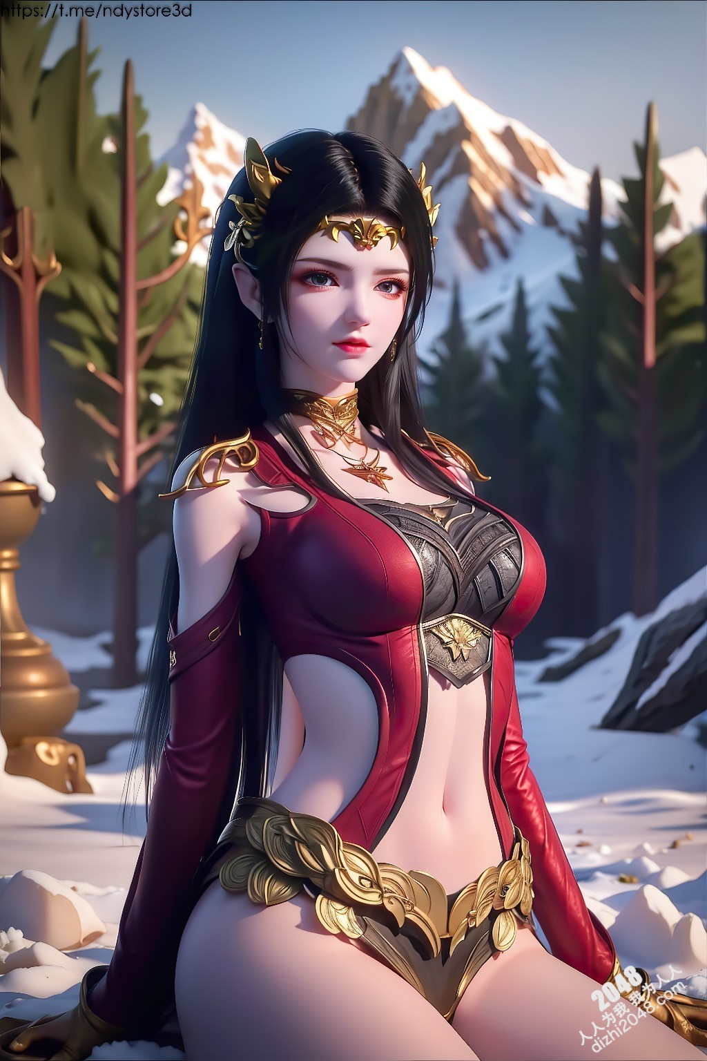 冰雪女王美杜莎的禁忌诱惑：天堂之戰高清写真，极寒之地绝色尤物，曼妙身姿，饱满酥胸，高清大图，令人窒息的诱惑(23)