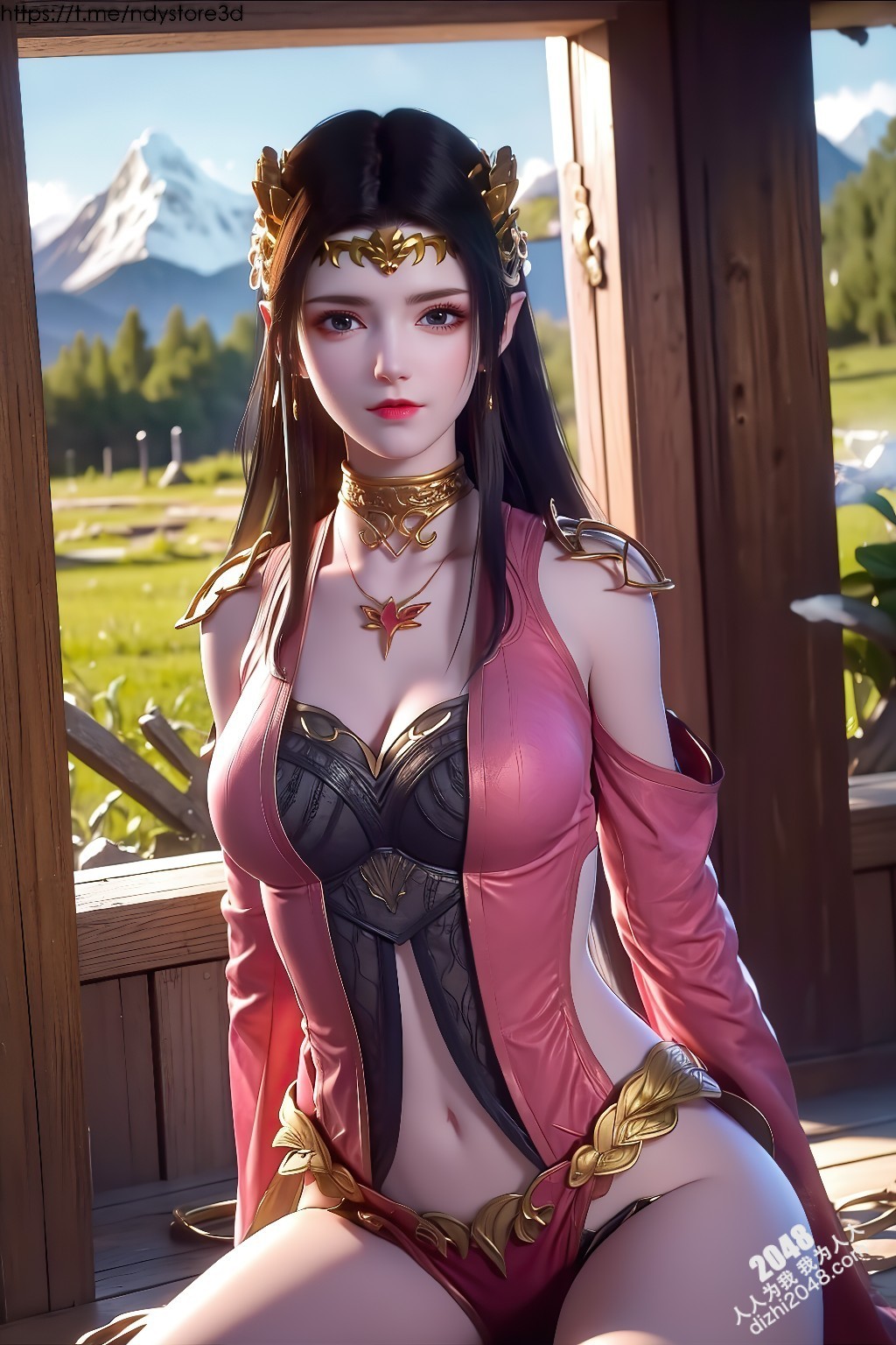 冰雪女王美杜莎的禁忌诱惑：天堂之戰高清写真，极寒之地绝色尤物，曼妙身姿，饱满酥胸，高清大图，令人窒息的诱惑(27)