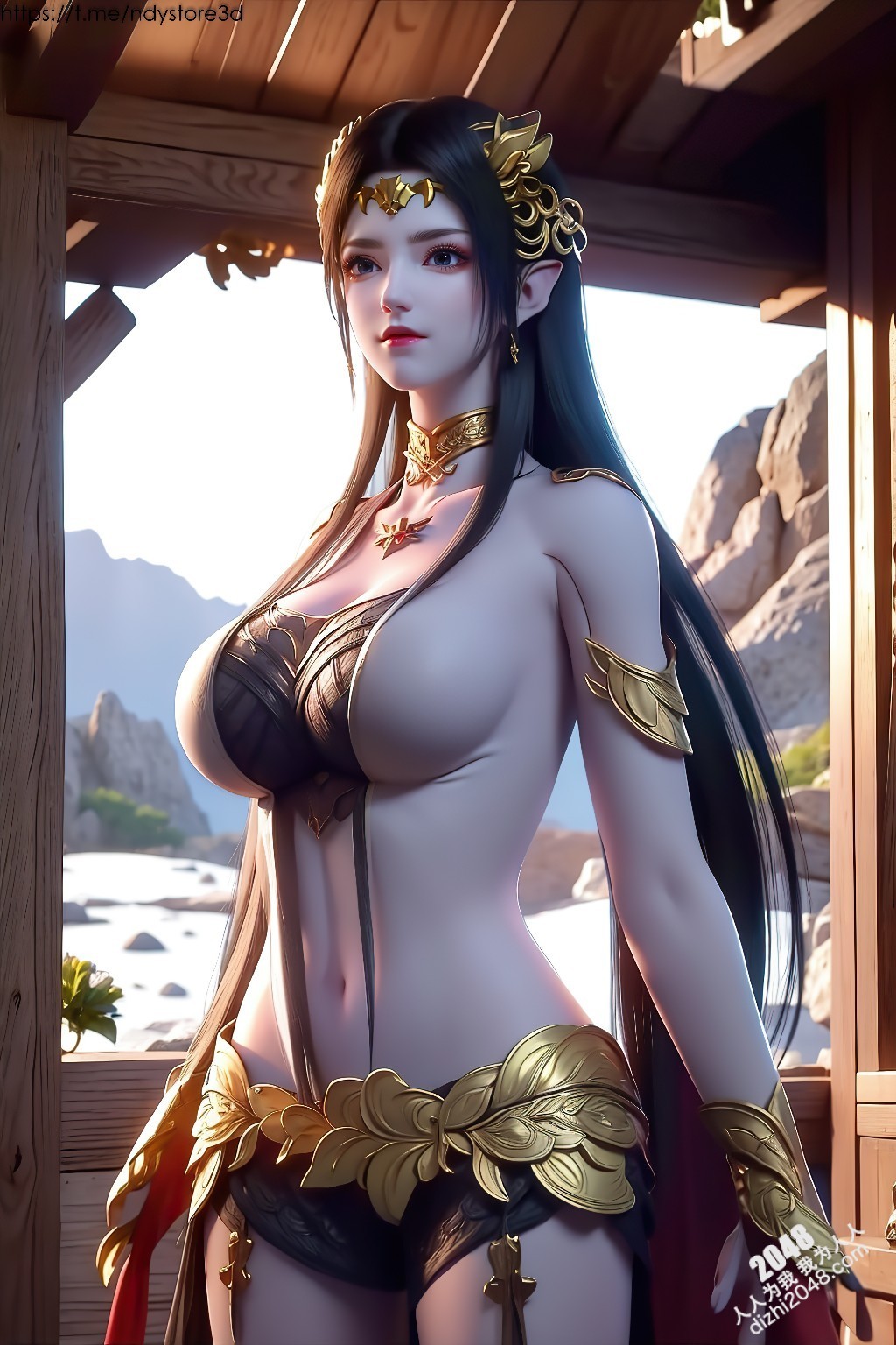 冰雪女王美杜莎的禁忌诱惑：天堂之戰高清写真，极寒之地绝色尤物，曼妙身姿，饱满酥胸，高清大图，令人窒息的诱惑(40)
