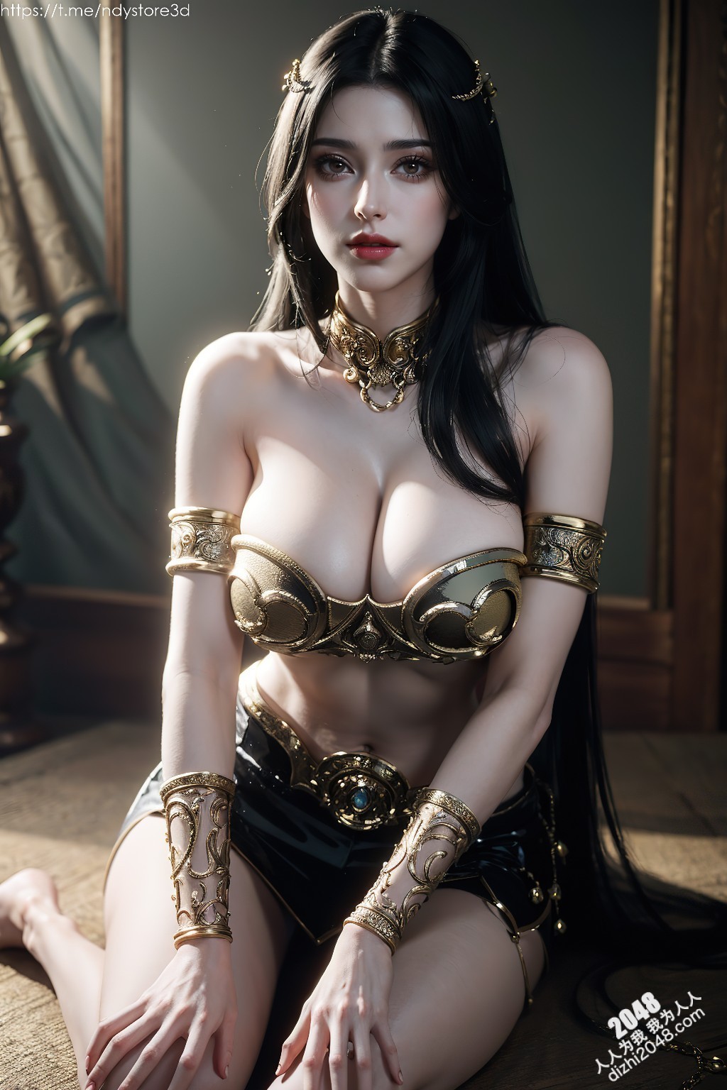 美杜莎女王的致命诱惑：天堂之战中的性感女神，高清图鉴，极致诱惑，锁骨、酥胸、长腿，让你欲罢不能！(2)