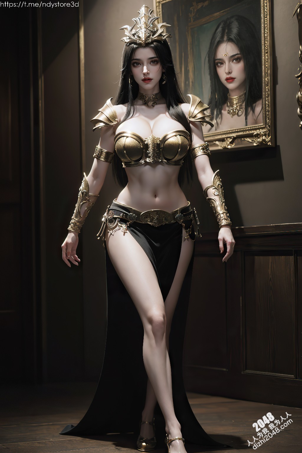 美杜莎女王的致命诱惑：天堂之战中的性感女神，高清图鉴，极致诱惑，锁骨、酥胸、长腿，让你欲罢不能！(4)