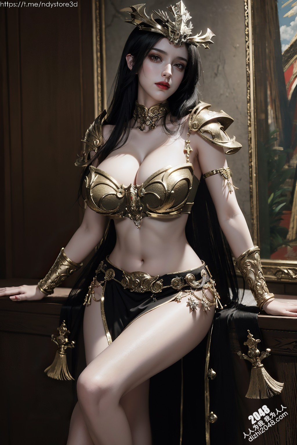 美杜莎女王的致命诱惑：天堂之战中的性感女神，高清图鉴，极致诱惑，锁骨、酥胸、长腿，让你欲罢不能！(5)