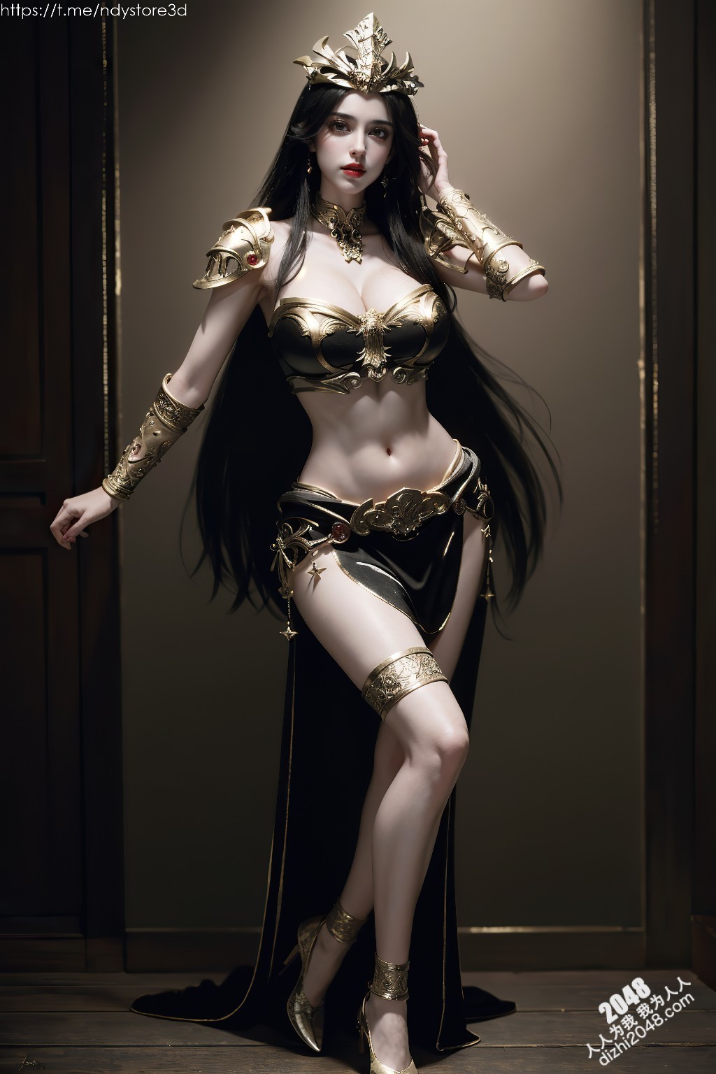 美杜莎女王的致命诱惑：天堂之战中的性感女神，高清图鉴，极致诱惑，锁骨、酥胸、长腿，让你欲罢不能！(6)