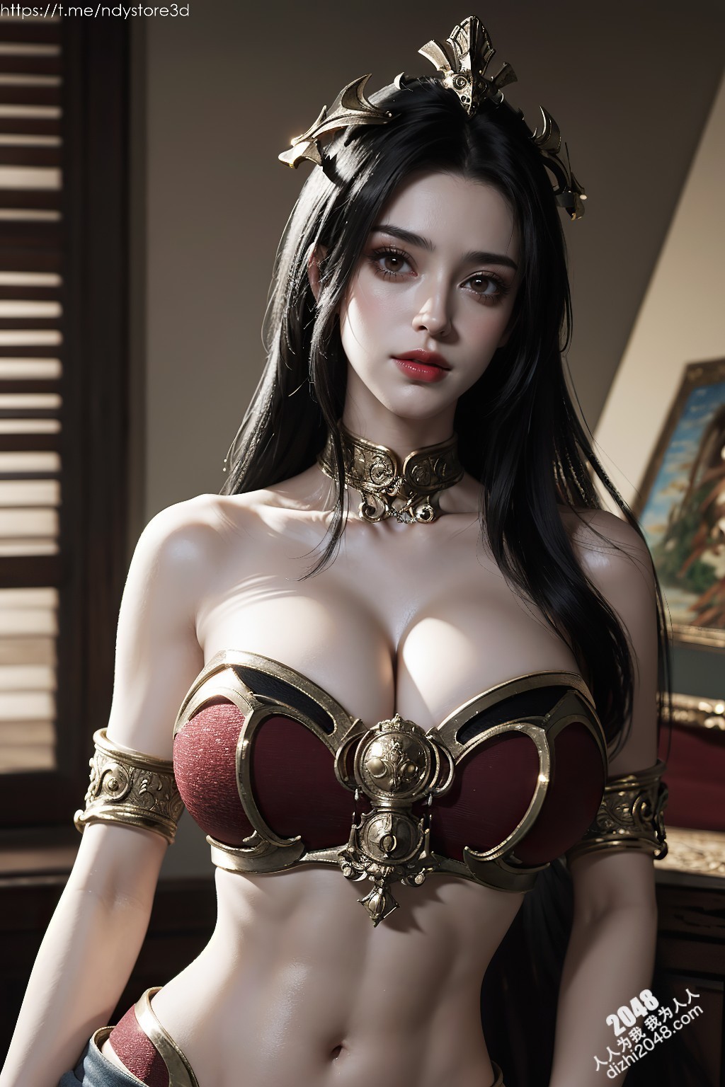 美杜莎女王的致命诱惑：天堂之战中的性感女神，高清图鉴，极致诱惑，锁骨、酥胸、长腿，让你欲罢不能！(11)