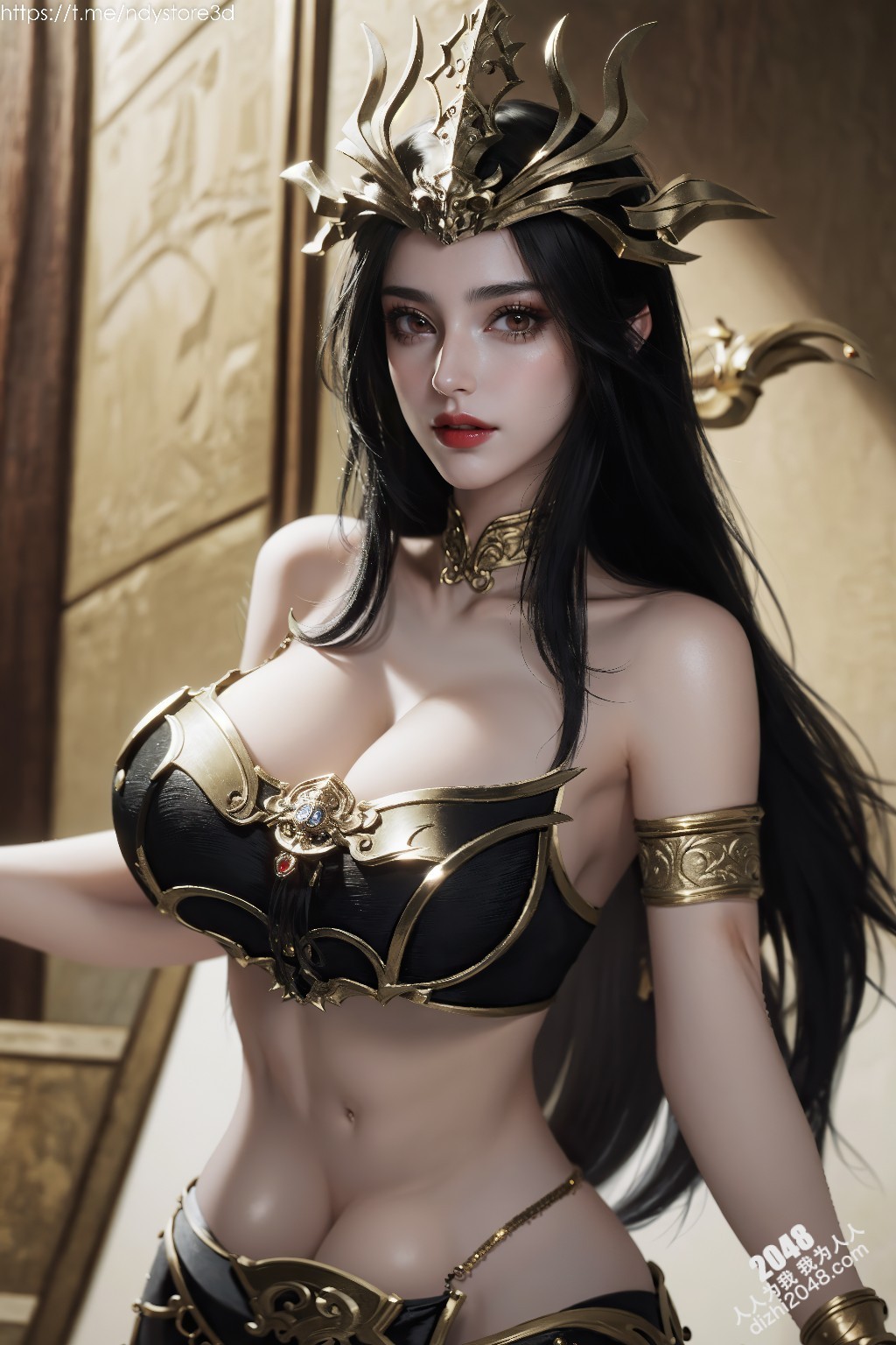 美杜莎女王的致命诱惑：天堂之战中的性感女神，高清图鉴，极致诱惑，锁骨、酥胸、长腿，让你欲罢不能！(14)