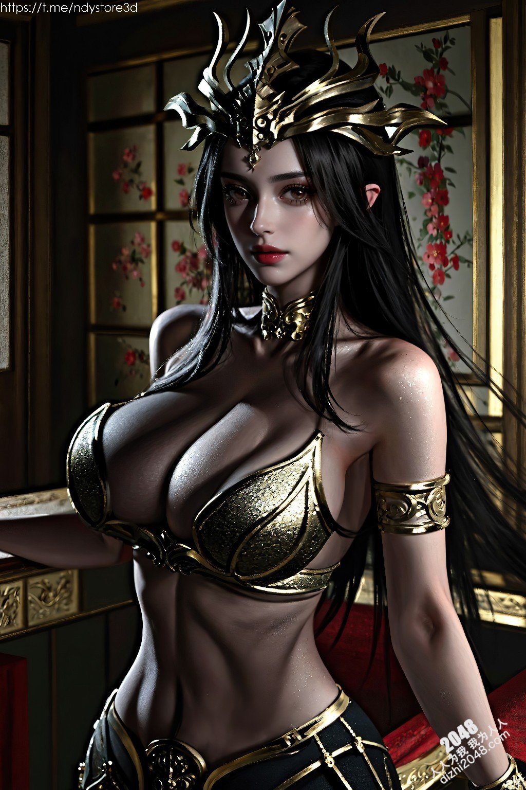 美杜莎女王的致命诱惑：天堂之战中的性感女神，高清图鉴，极致诱惑，锁骨、酥胸、长腿，让你欲罢不能！(15)