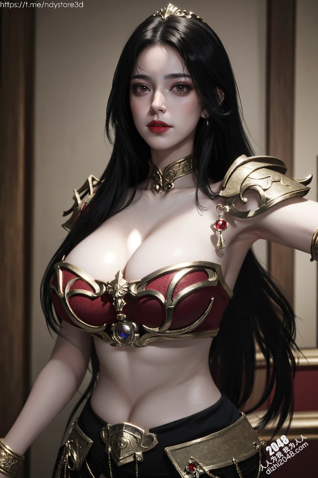 美杜莎女王的致命诱惑：天堂之战中的性感女神，高清图鉴，极致诱惑，锁骨、酥胸、长腿，让你欲罢不能！(18)