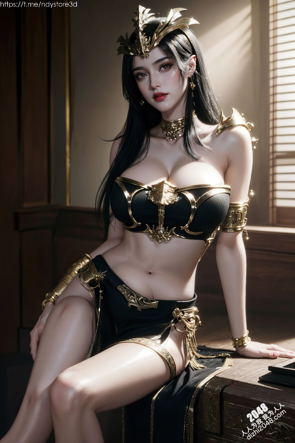 美杜莎女王的致命诱惑：天堂之战中的性感女神，高清图鉴，极致诱惑，锁骨、酥胸、长腿，让你欲罢不能！(22)