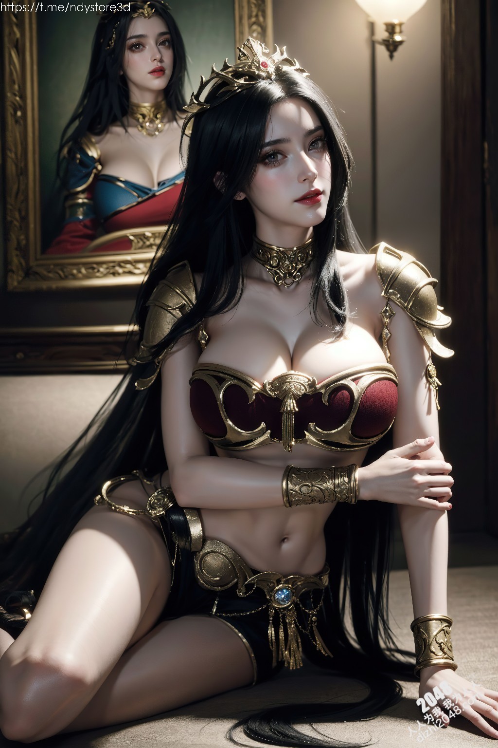美杜莎女王的致命诱惑：天堂之战中的性感女神，高清图鉴，极致诱惑，锁骨、酥胸、长腿，让你欲罢不能！(23)
