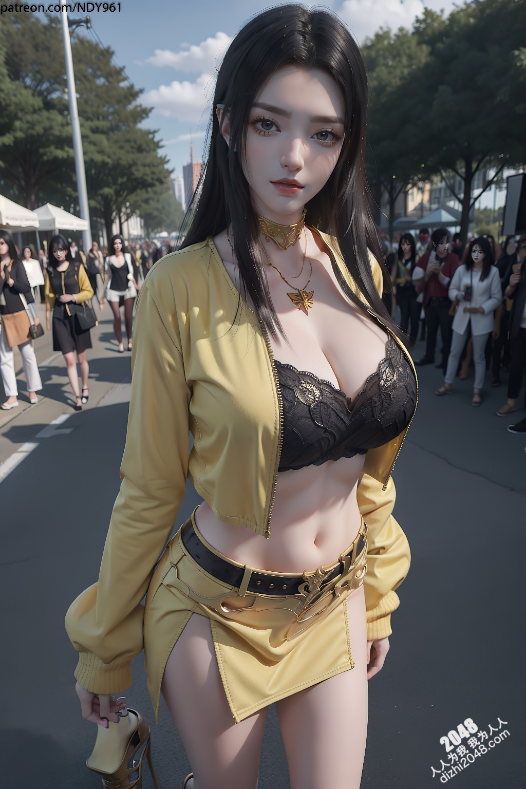 美杜莎女王的盛夏诱惑：NDY961的都市魅影