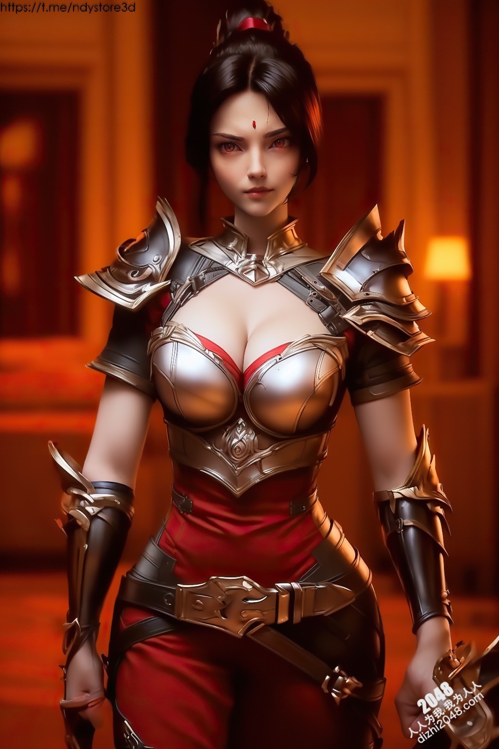 王媛媛：封印王座的性感女战士—高清COS写真图集