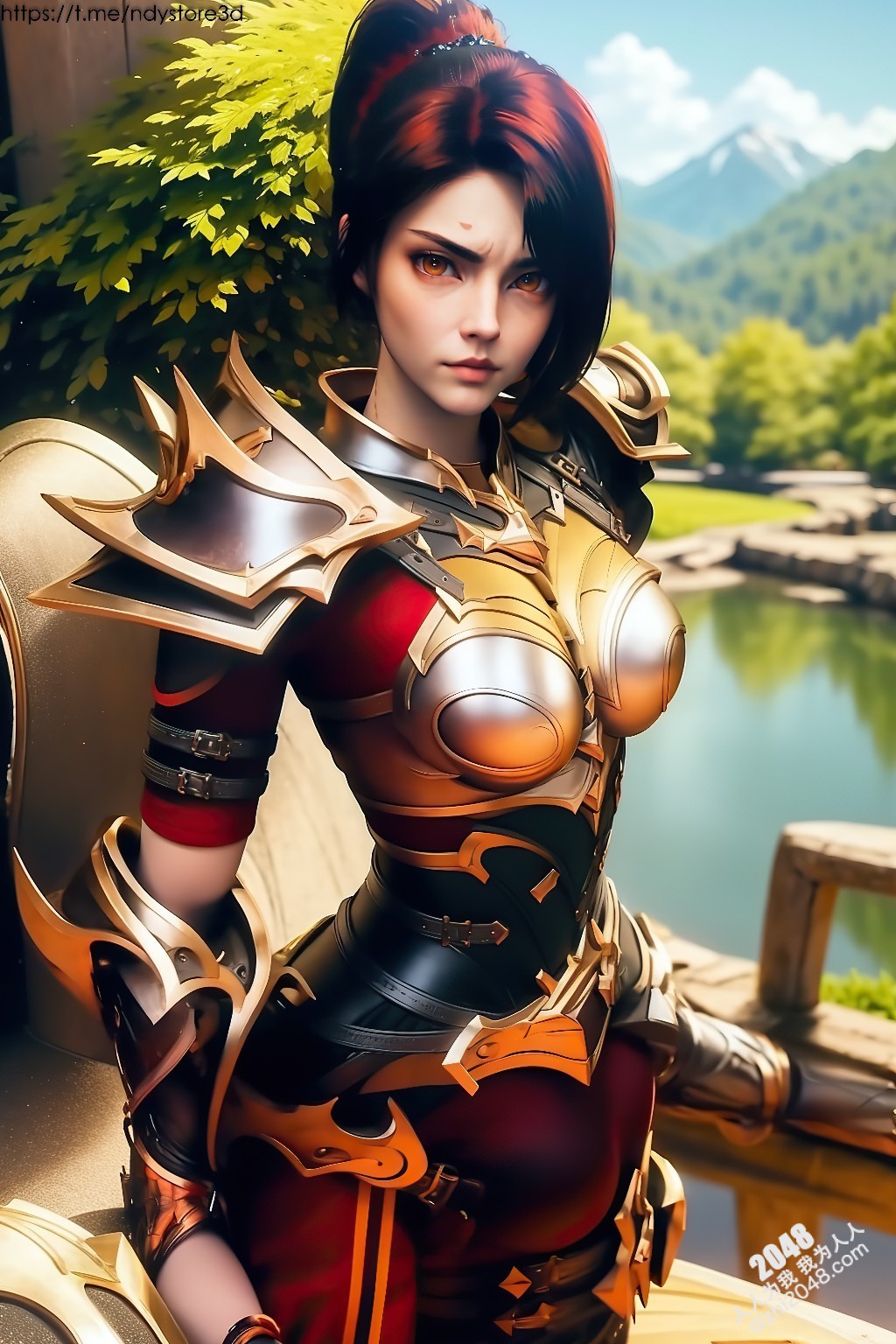 王媛媛：封印王座的性感女战士—高清COS写真图集(30)