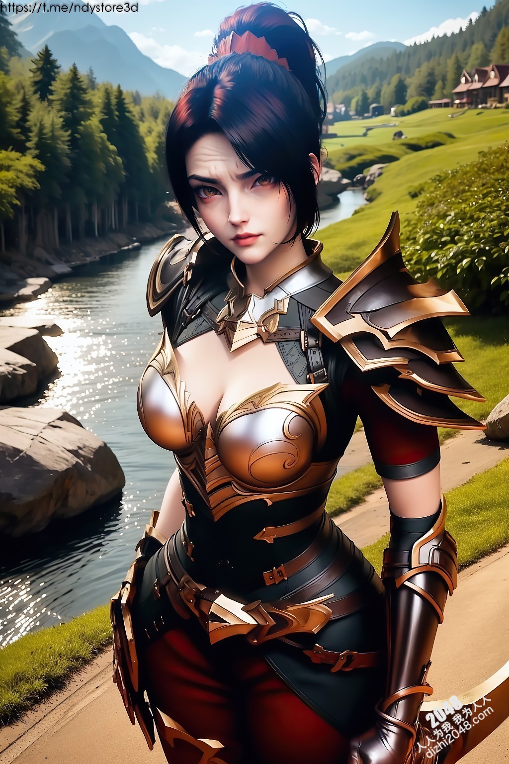 王媛媛：封印王座的性感女战士—高清COS写真图集(34)