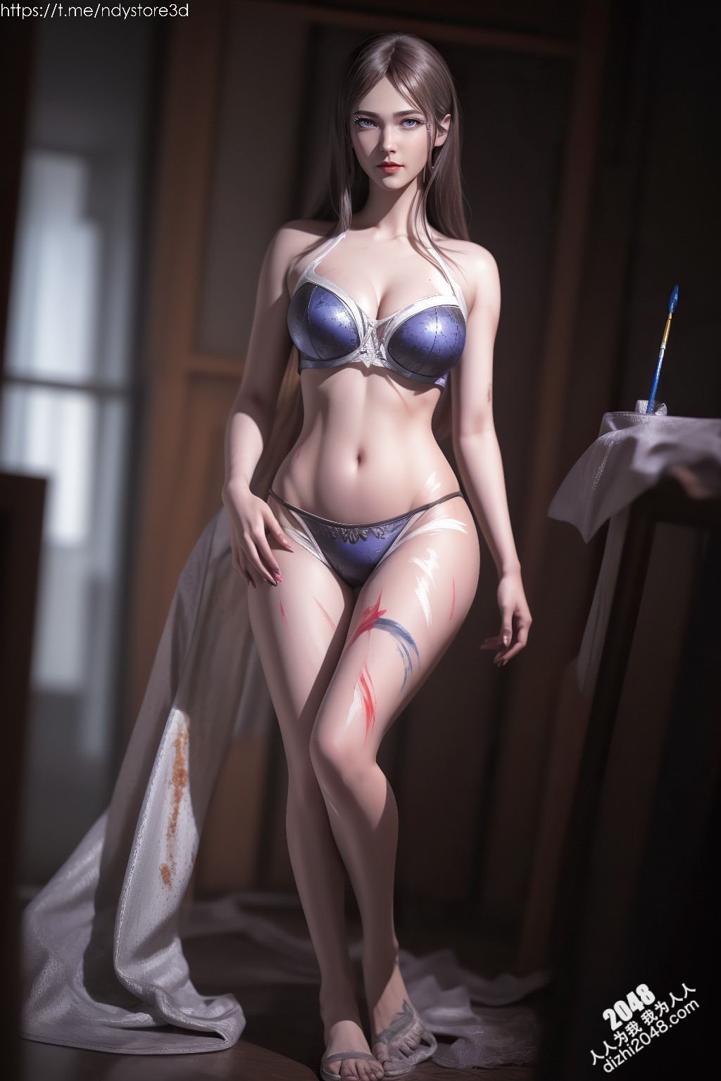 武庚纪绝色美人白龙：高清写真，极致诱惑，令人窒息的曼妙身姿(11)