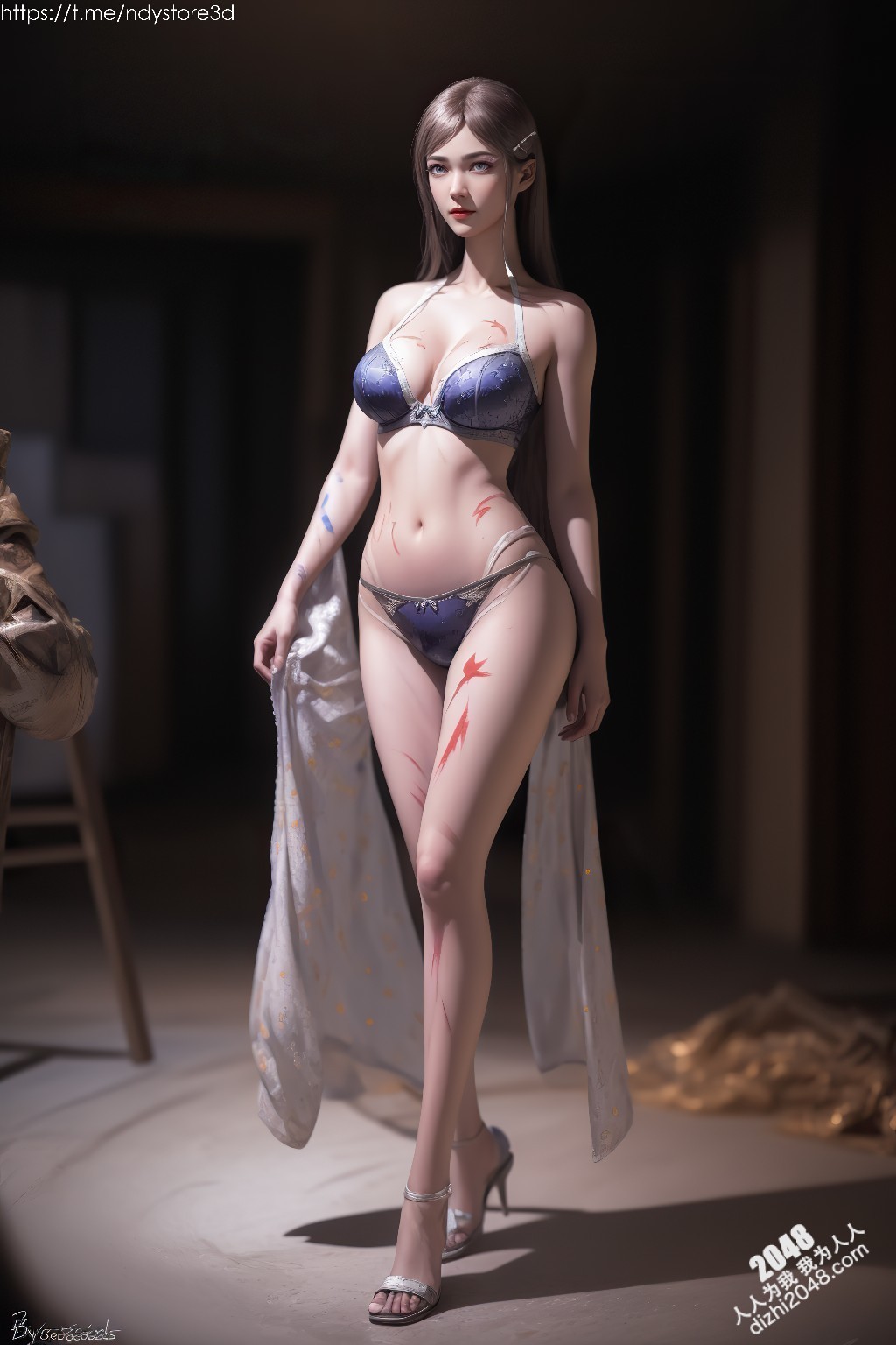 武庚纪绝色美人白龙：高清写真，极致诱惑，令人窒息的曼妙身姿(12)