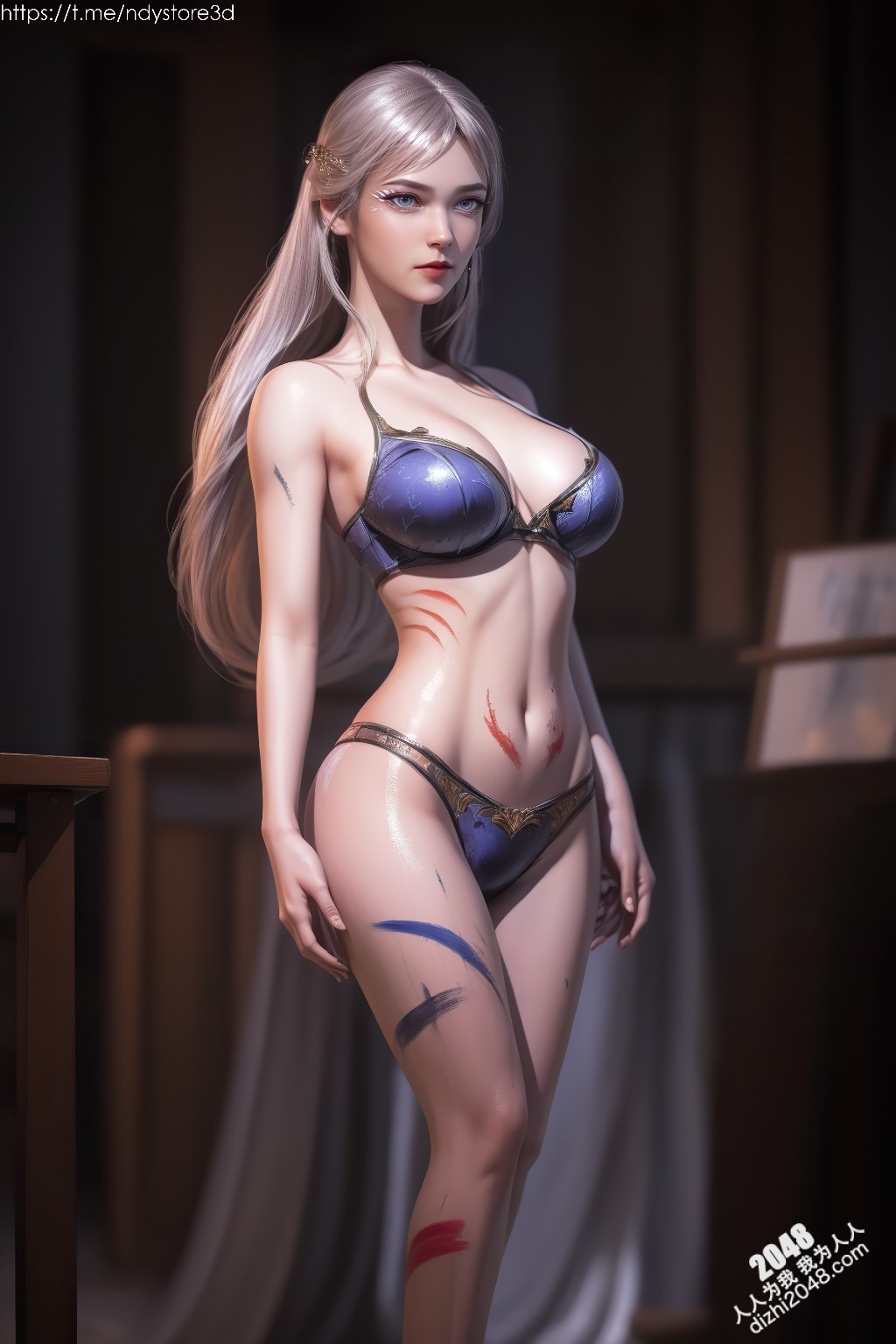 武庚纪绝色美人白龙：高清写真，极致诱惑，令人窒息的曼妙身姿(14)