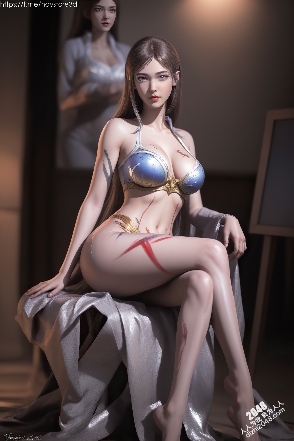 武庚纪绝色美人白龙：高清写真，极致诱惑，令人窒息的曼妙身姿(16)