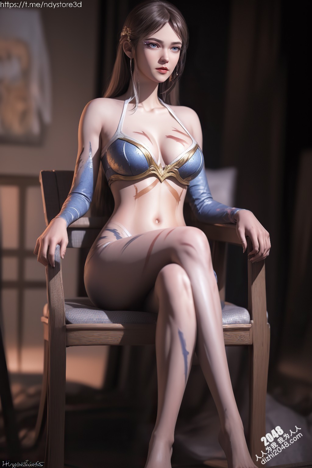 武庚纪绝色美人白龙：高清写真，极致诱惑，令人窒息的曼妙身姿(18)