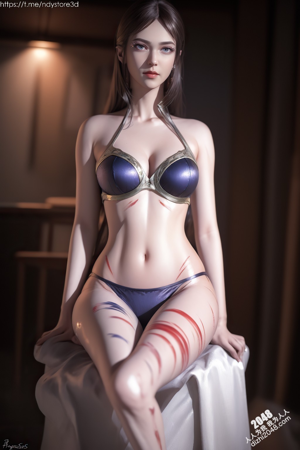 武庚纪绝色美人白龙：高清写真，极致诱惑，令人窒息的曼妙身姿(19)