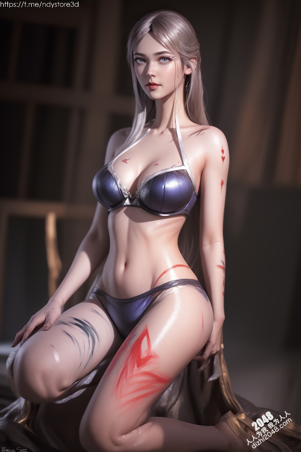 武庚纪绝色美人白龙：高清写真，极致诱惑，令人窒息的曼妙身姿(22)