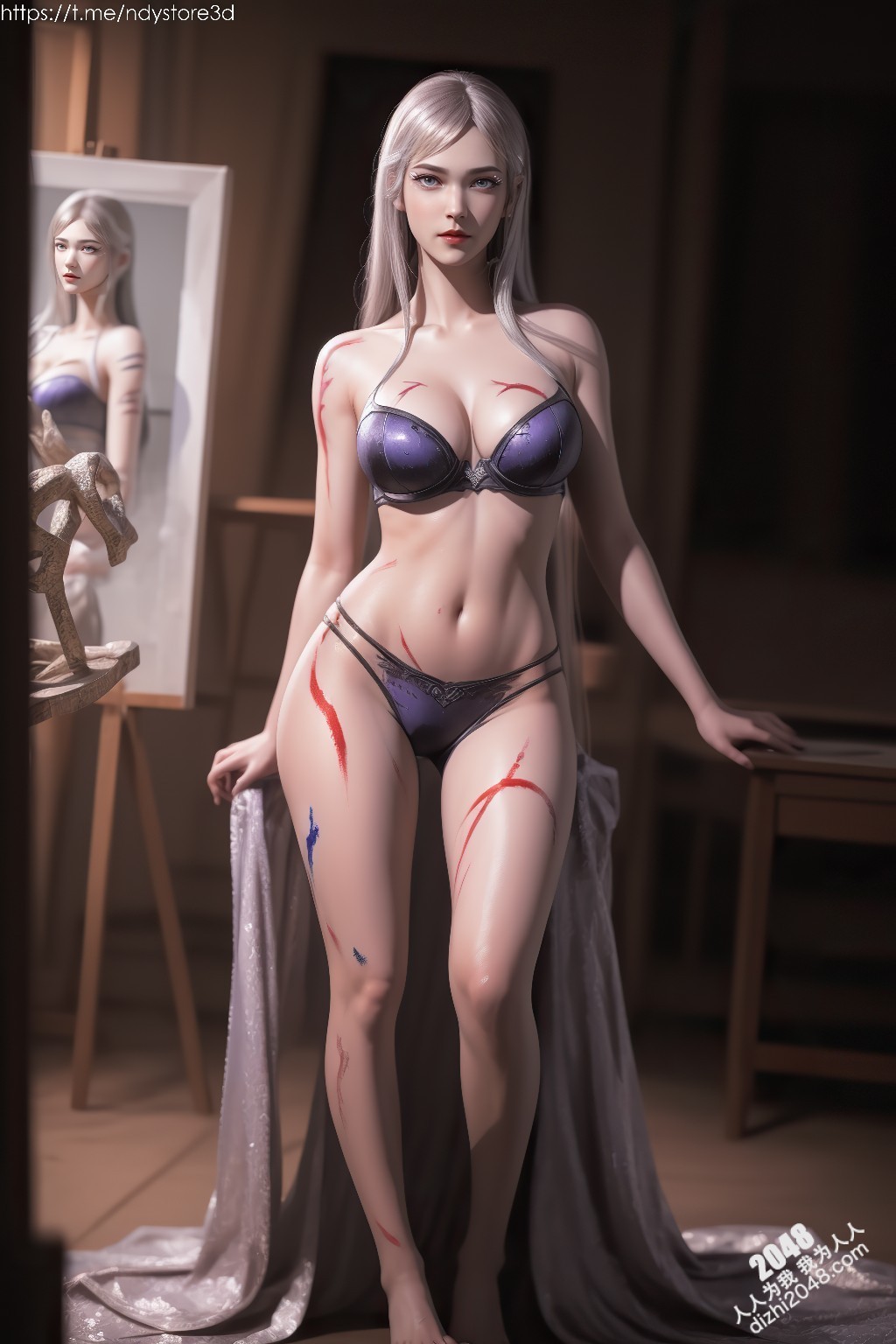武庚纪绝色美人白龙：高清写真，极致诱惑，令人窒息的曼妙身姿(25)