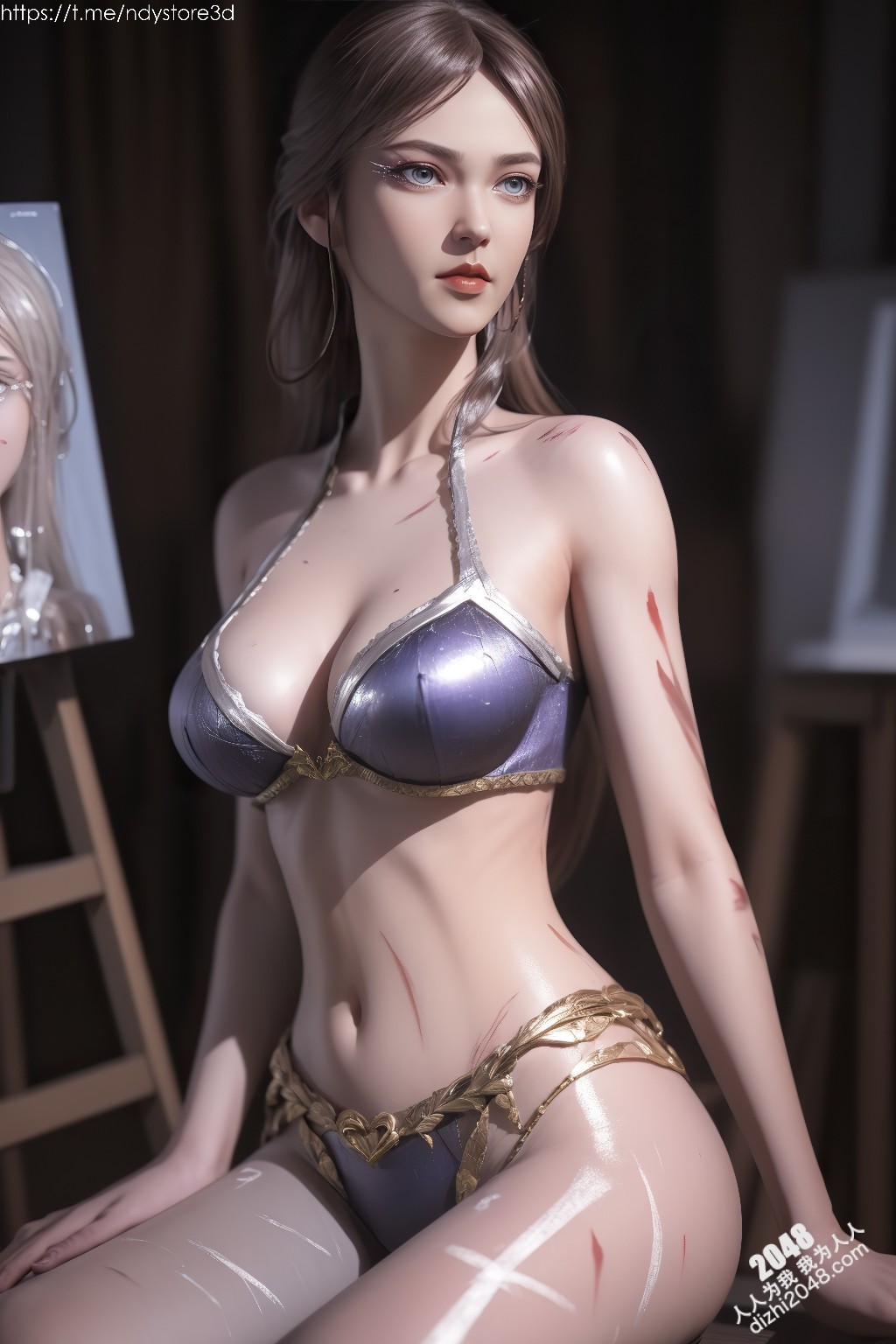 武庚纪绝色美人白龙：高清写真，极致诱惑，令人窒息的曼妙身姿(27)