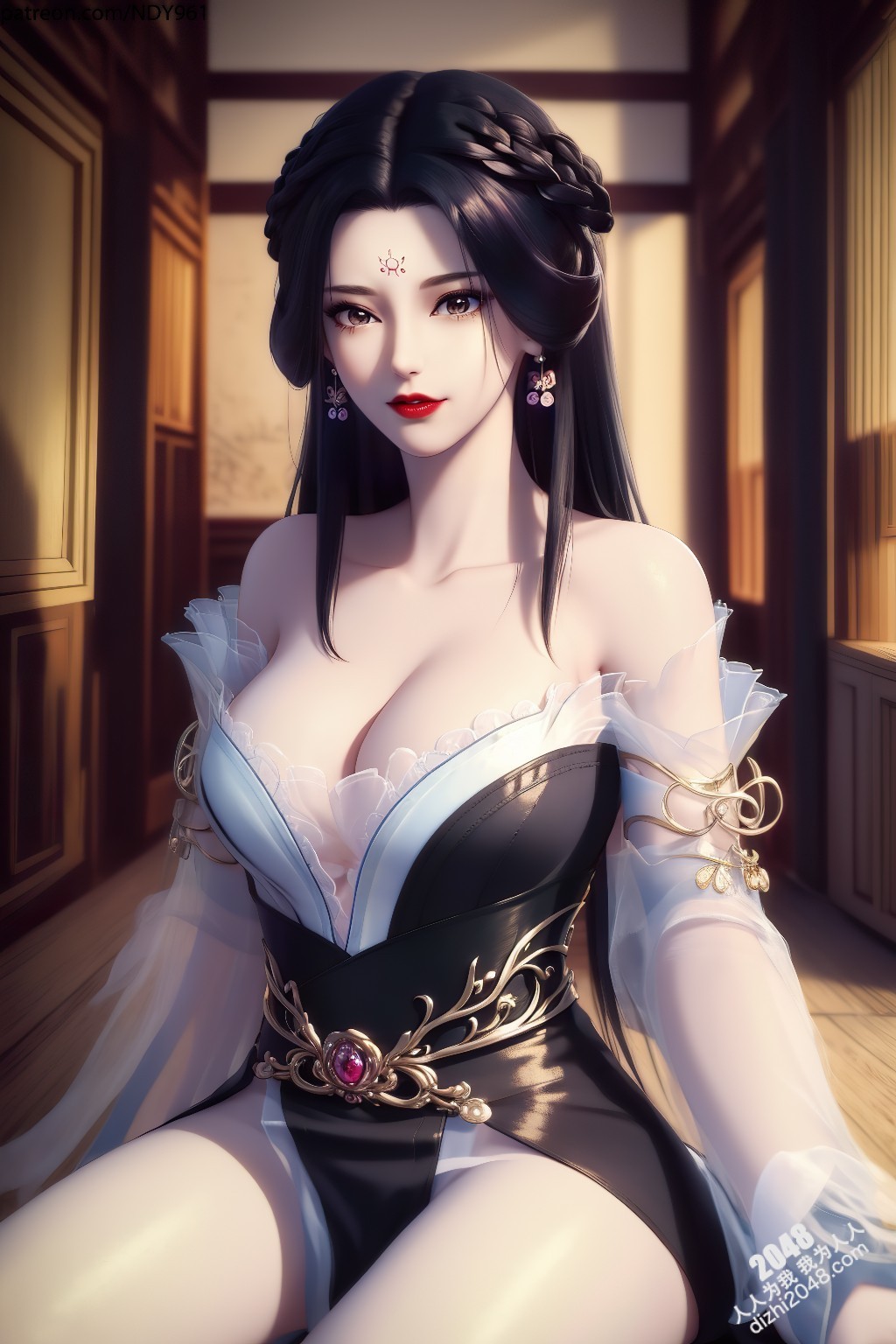 江边星辰：绝世美女的暧昧诱惑，轻纱薄衣下的曼妙身姿，令人沉醉的致命吸引力(2)