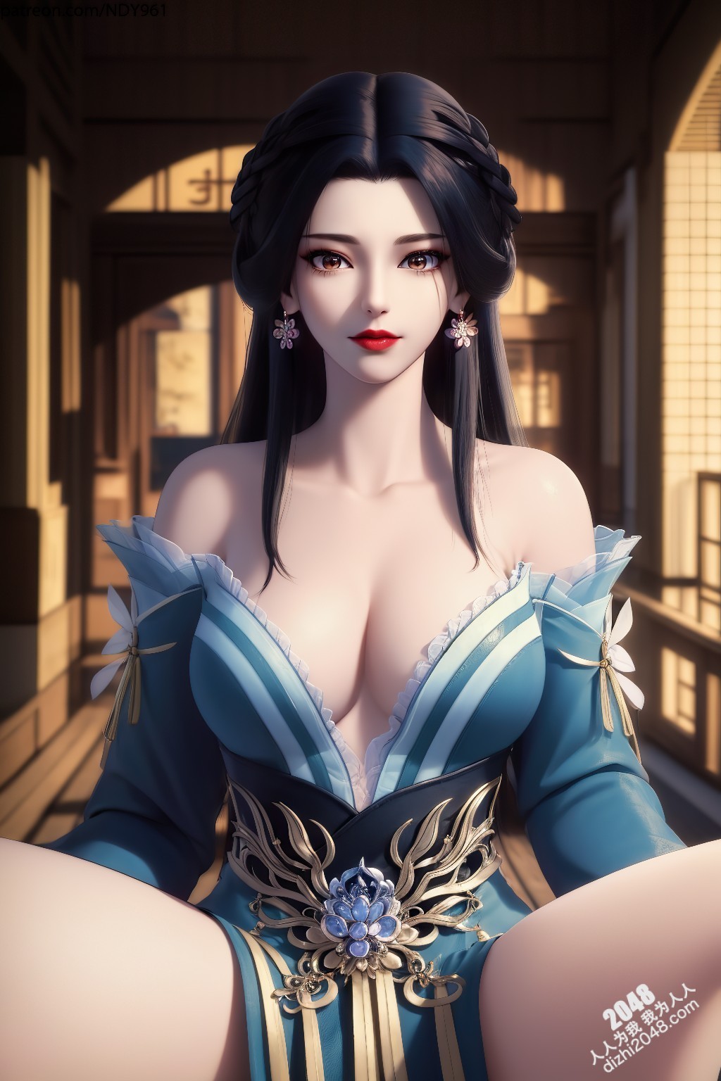 江边星辰：绝世美女的暧昧诱惑，轻纱薄衣下的曼妙身姿，令人沉醉的致命吸引力(4)