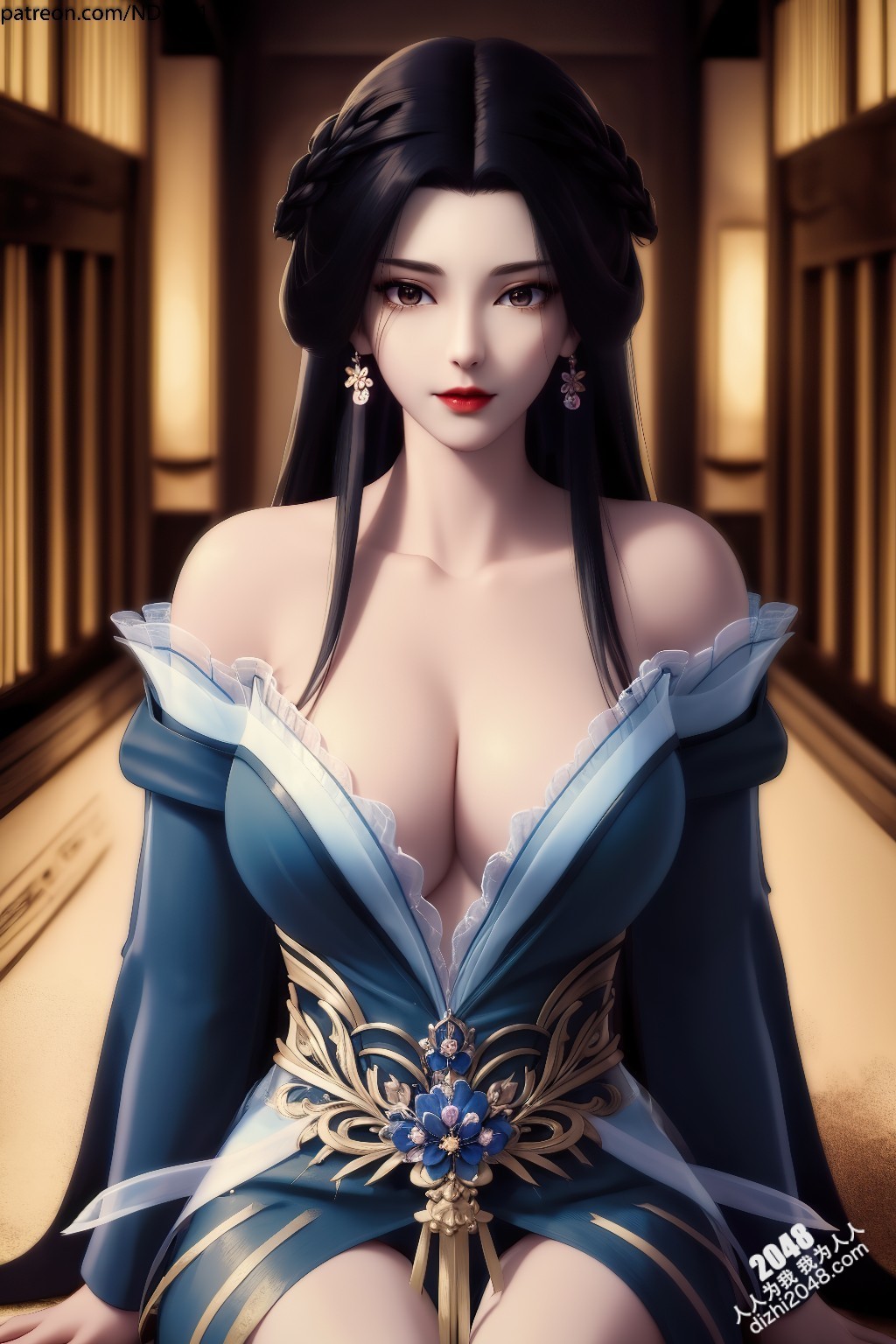 江边星辰：绝世美女的暧昧诱惑，轻纱薄衣下的曼妙身姿，令人沉醉的致命吸引力(5)