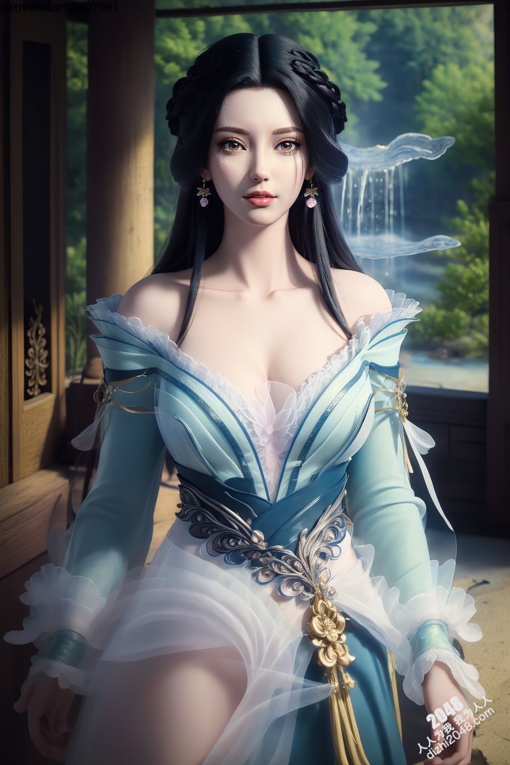 江边星辰：绝世美女的暧昧诱惑，轻纱薄衣下的曼妙身姿，令人沉醉的致命吸引力(19)