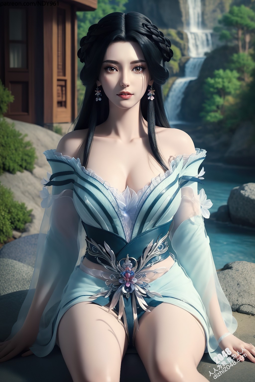 江边星辰：绝世美女的暧昧诱惑，轻纱薄衣下的曼妙身姿，令人沉醉的致命吸引力(27)