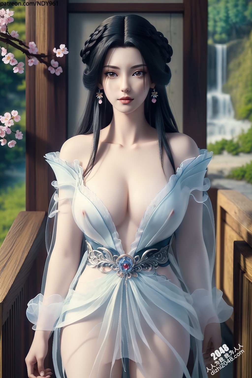 江边星辰：绝世美女的暧昧诱惑，轻纱薄衣下的曼妙身姿，令人沉醉的致命吸引力(33)
