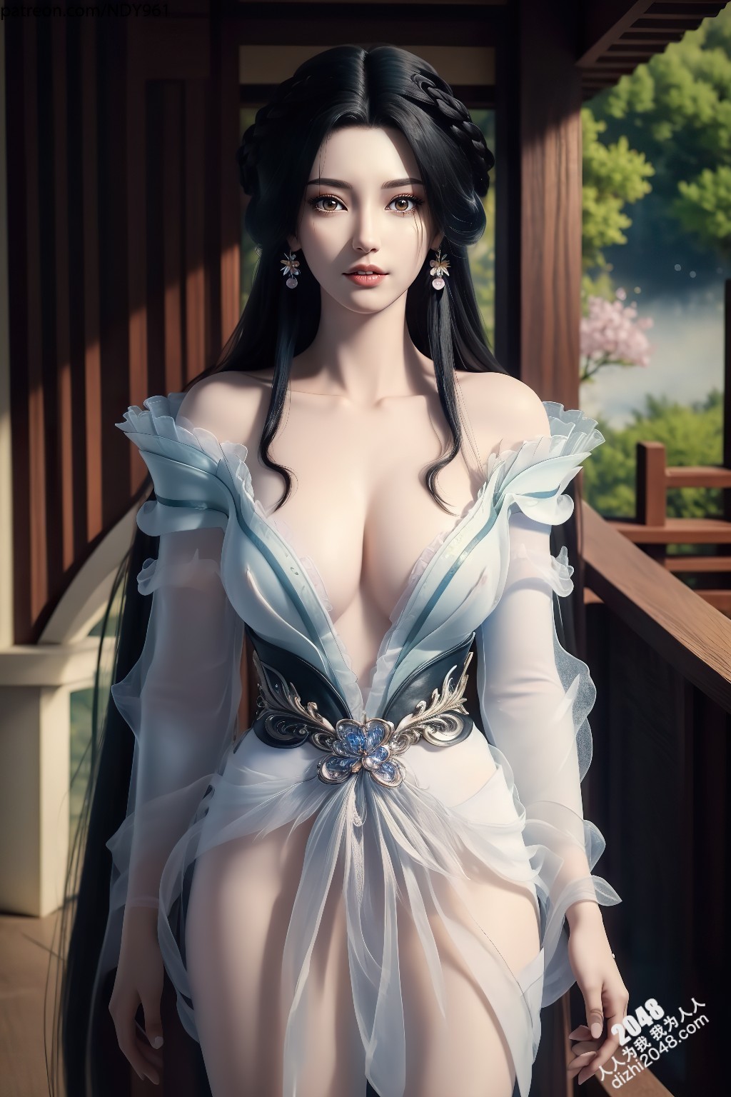 江边星辰：绝世美女的暧昧诱惑，轻纱薄衣下的曼妙身姿，令人沉醉的致命吸引力(39)