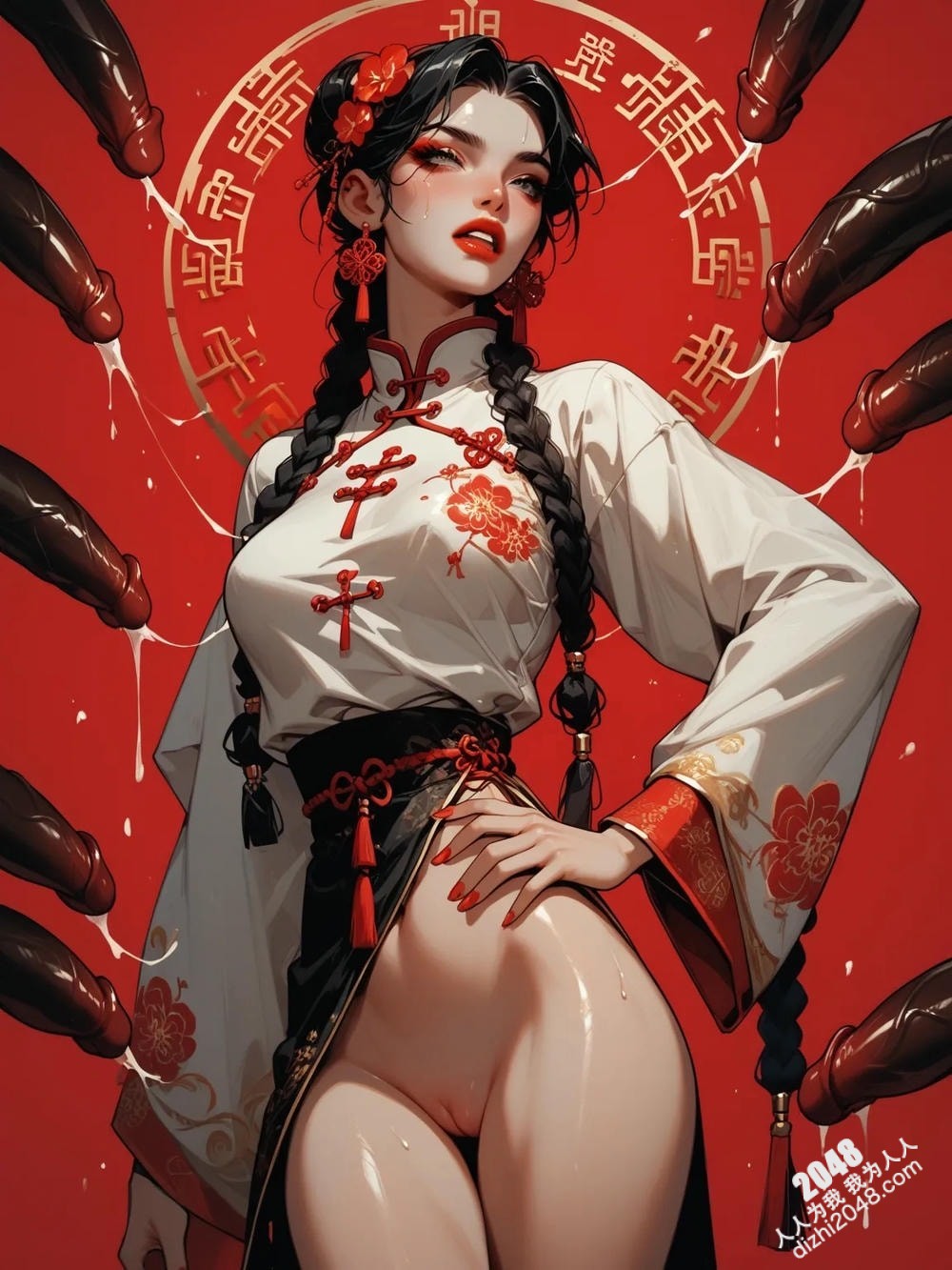 旗袍尤物：青楼女子写真集——湿透的诱惑(28)