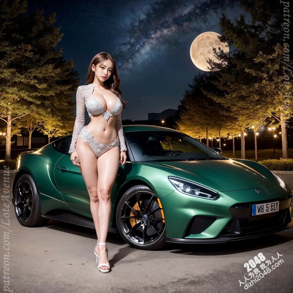 洛杉矶Rurina的夜间狂飙：月光下的性感跑车与危险游戏(11)
