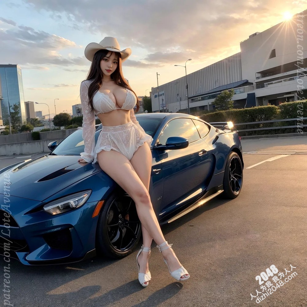 洛杉矶Rurina的夜间狂飙：月光下的性感跑车与危险游戏(22)