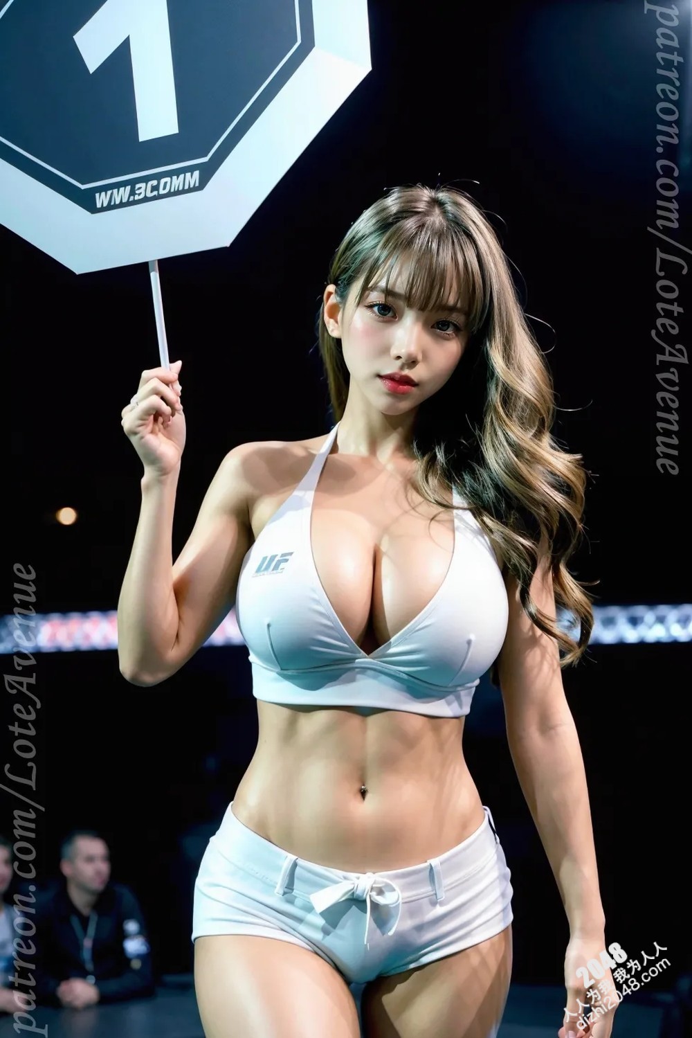 Rurina：UFC赛场上的性感尤物，曼妙身姿点燃全场激情(4)