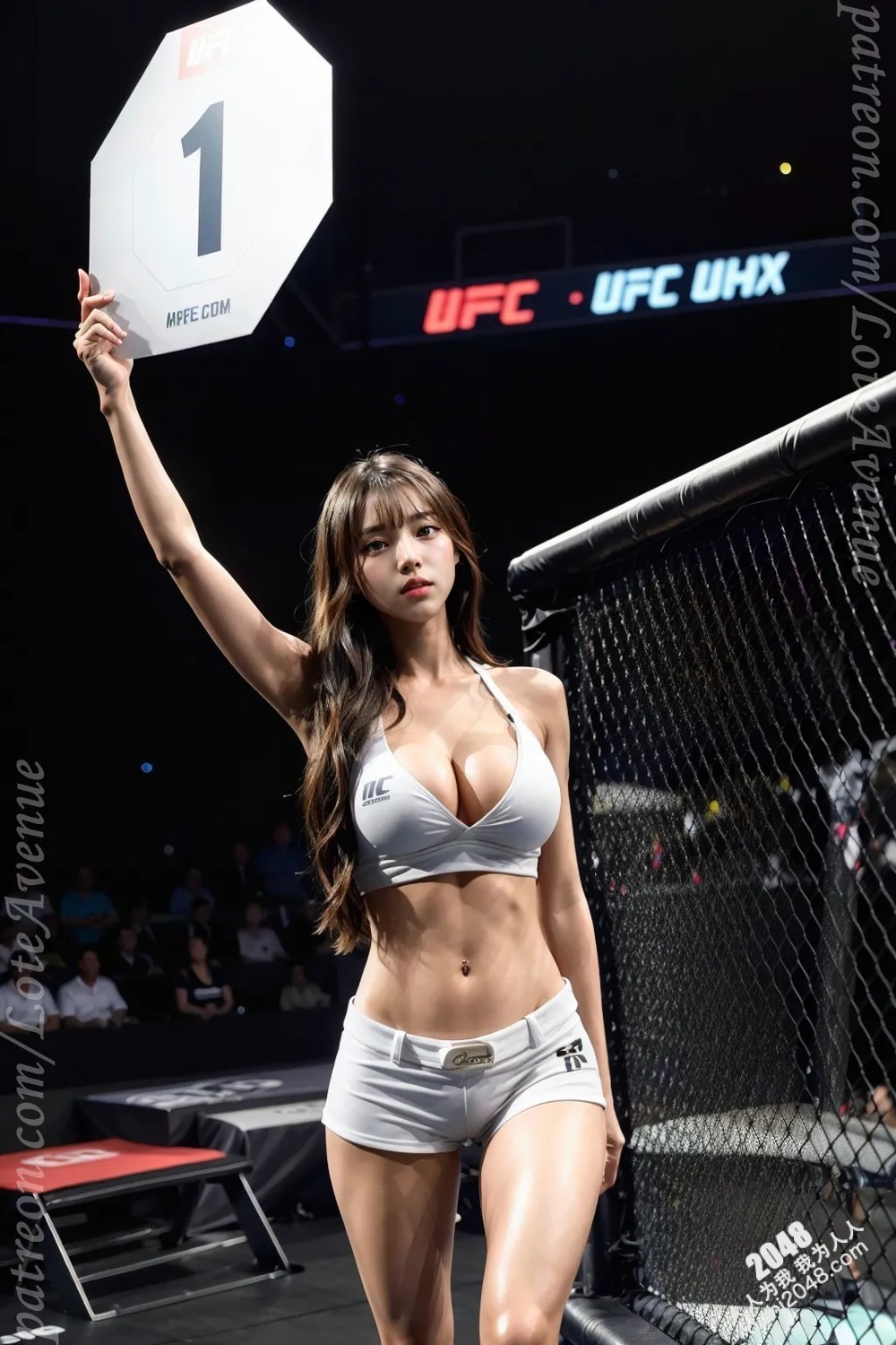 Rurina：UFC赛场上的性感尤物，曼妙身姿点燃全场激情(10)