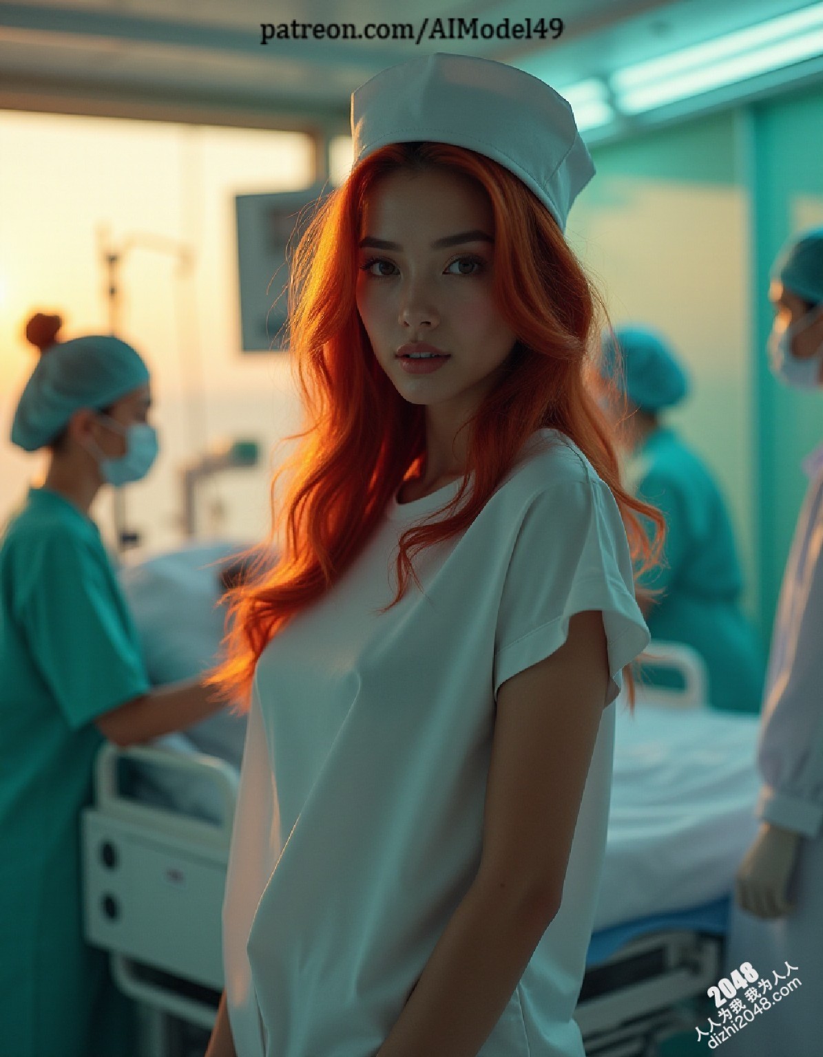 AI Model 49护士的秘密：制服诱惑下的致命吸引(4)