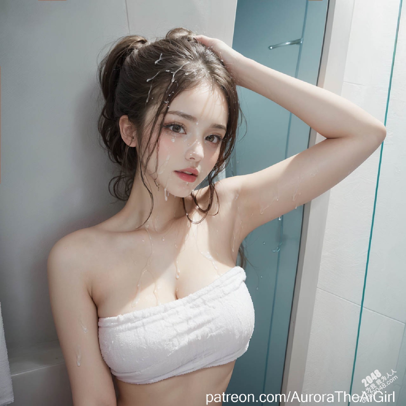 AuroraTheGirl：浴室私密时刻，湿身诱惑，极致体验(28)