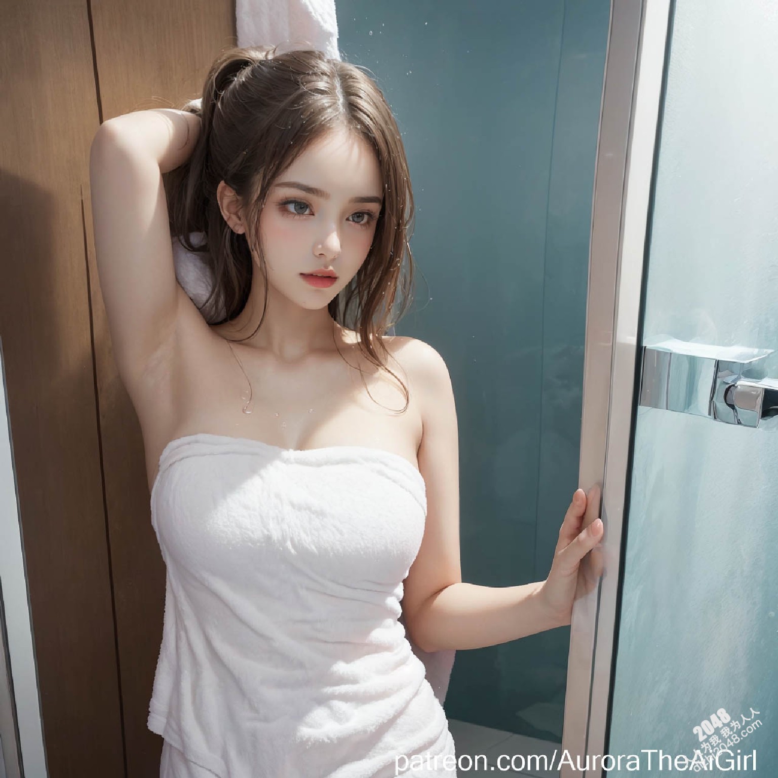 AuroraTheGirl：浴室私密时刻，湿身诱惑，极致体验(32)