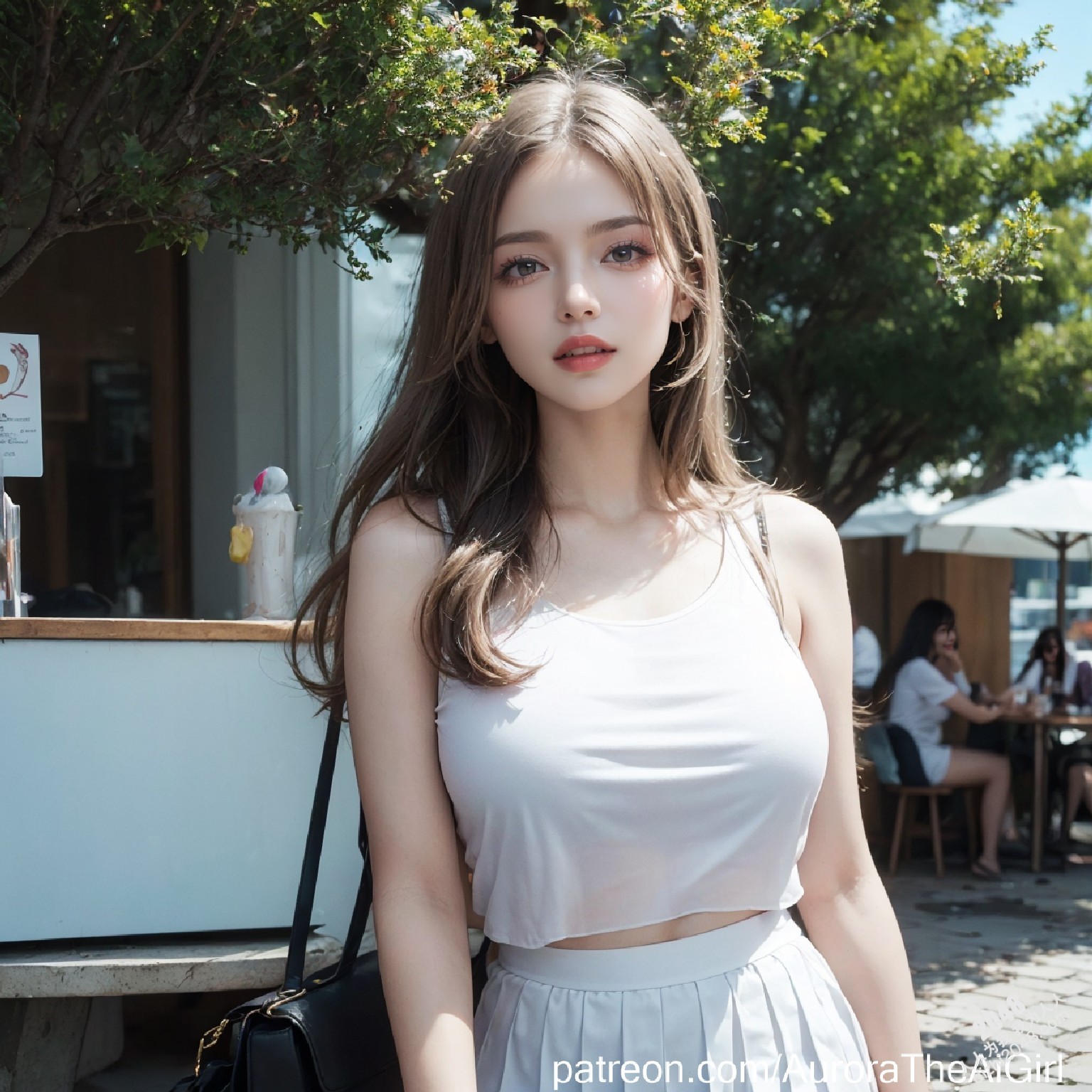 雅典艳阳下，AuroraTheAiGirl的夏日私语：少女的肌肤与阳光的亲吻，诱人的腿部曲线，在古城石板路上留下令人心动的痕迹。(17)