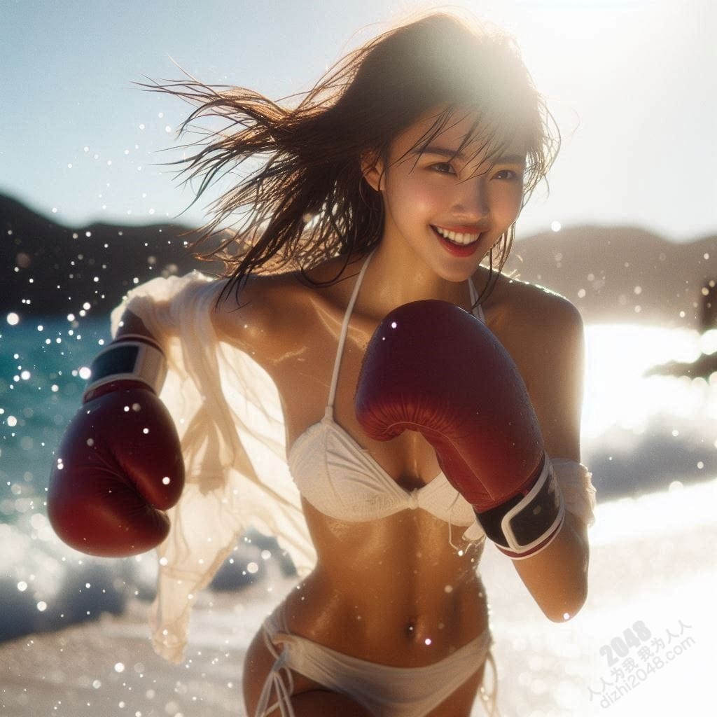 海滩拳击女神：性感比基尼下的火辣身材与力量，阳光沙滩上的致命诱惑，令人血脉喷张的搏击盛宴(14)