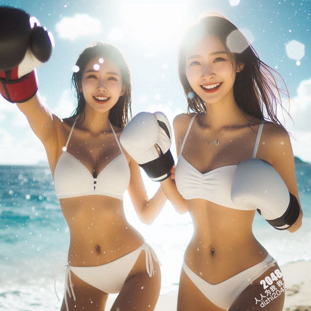 海滩拳击女神：性感比基尼下的火辣身材与力量，阳光沙滩上的致命诱惑，令人血脉喷张的搏击盛宴(22)