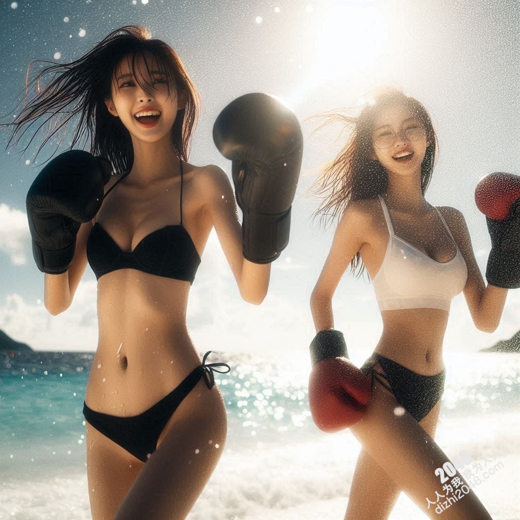海滩拳击女神：性感比基尼下的火辣身材与力量，阳光沙滩上的致命诱惑，令人血脉喷张的搏击盛宴(32)