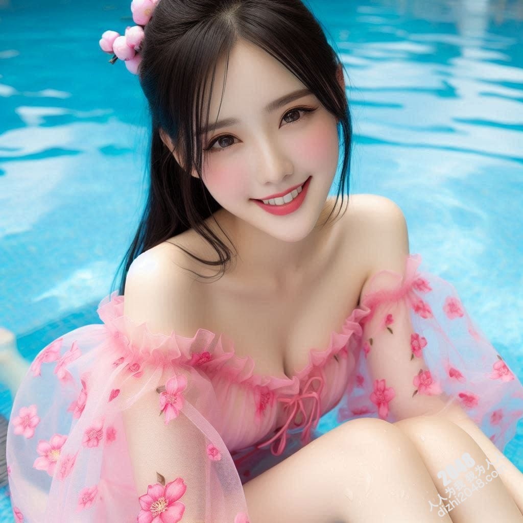 泳池边的樱花少女：诱人的曲线与青春的活力(36)