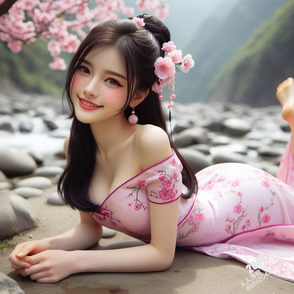 泳池边的樱花少女：诱人的曲线与青春的活力(39)