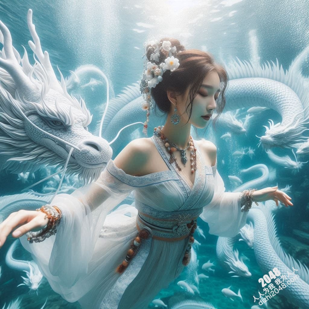 嫦娥海底魅影：月宫仙子深海私藏，绝美曲线诱惑无限(4)