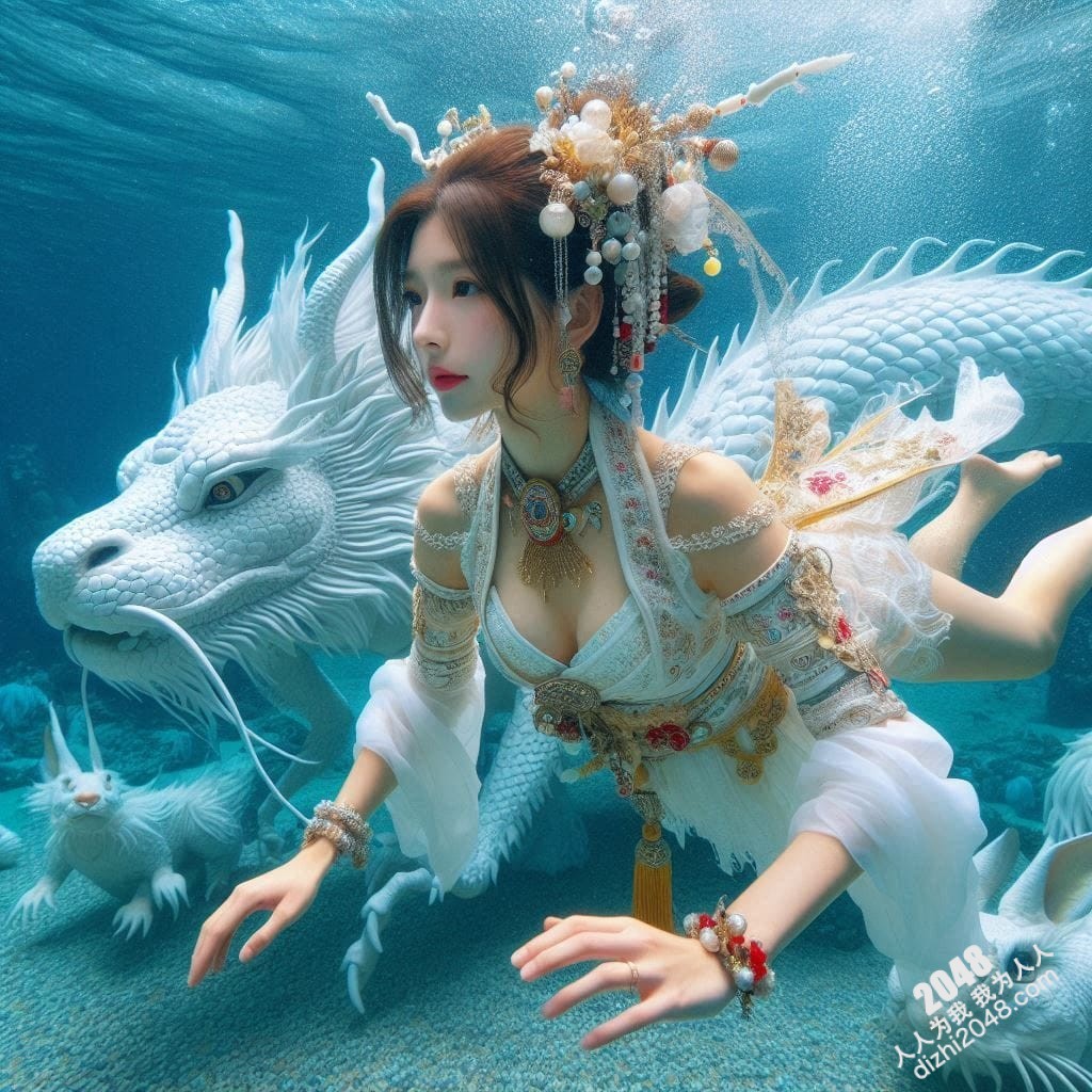 嫦娥海底魅影：月宫仙子深海私藏，绝美曲线诱惑无限(7)